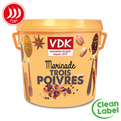 Trois Poivres – Marinade poivrée pour bœuf, veau, porc et canard | Épices VDK