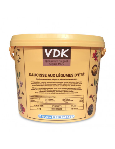 SAUCISSE AUX LÉGUMES D’ÉTÉ