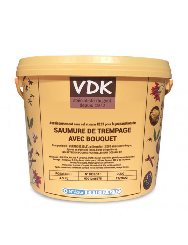 SAUMURE DE TREMPAGE