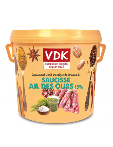 SAUCISSE AIL DES OURS 15%