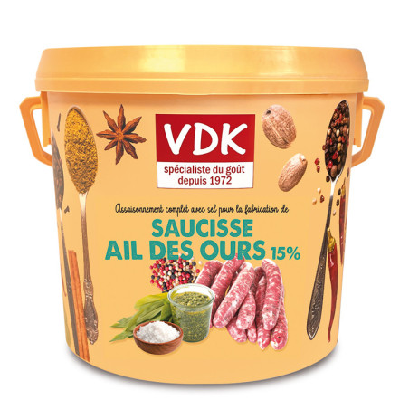 SAUCISSE AIL DES OURS 15%