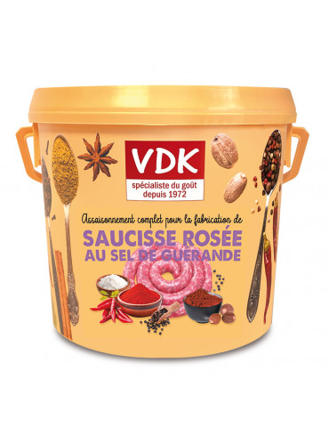 SAUCISSE ROSÉE AU SEL DE GUÉRANDE