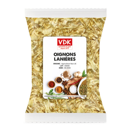 Oignons en lanières 1kg pour professionnels – saveur authentique